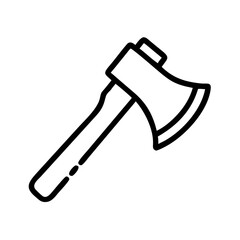 Lumberjack Axe Woodcutting Tool Icon Design
