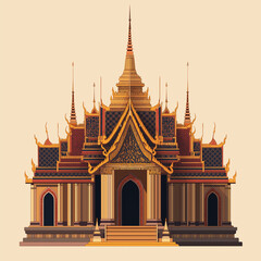 Fototapeta premium Traditional Thai architecture