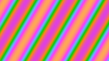 Obraz premium Diagonal gradient stripes in vibrant hues of pink, orange, and green
