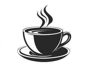 Obraz premium Hot coffee cup with steam