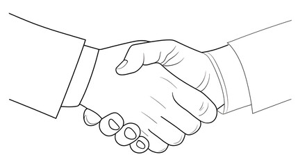A handshake between two people
