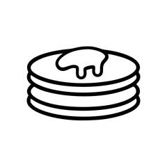 Cupcake Outline – Sweet Dessert and Bakery Vector Illustration