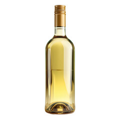 Elegant Gold-Capped Wine Bottle - Premium Drinkware , isolated on white background png