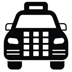 Taxi driver element isolated taxi fare calculator on white background