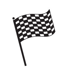 Fototapeta premium Flag checkered line icon vector set. Flag icon. Racing sign. Checkered racing flag. EPS10