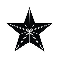 Fototapeta premium Star Celestial Glow Vector Silhouette