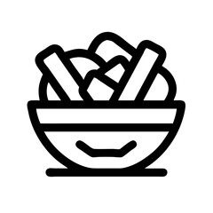 Poutine Food Dish Meal Icon Design