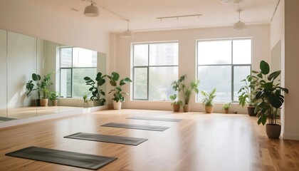 Serene Yoga and Meditation Spaces with Natural Elements