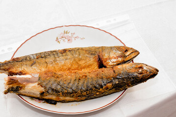 fried fish on a plate