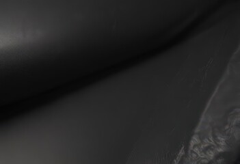Deep black leather, subtle grain  Luxurious, smooth texture ,  background,  material,  wallpaper