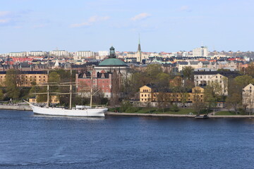 Obraz premium The Admiralty House is an admiralty house on the islet Skeppsholmen in central Stockholm, Sweden. 