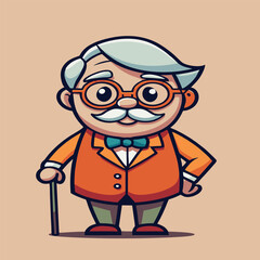 design logo icon character mascot  vector cartoon person man