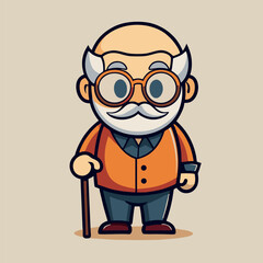 design logo icon character mascot  vector cartoon person man