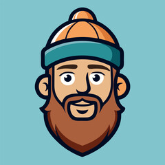 design logo icon character mascot  vector cartoon person man