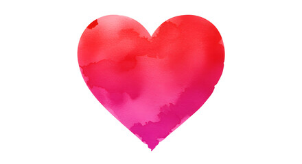 Fototapeta premium Painted Love Heart with Artistic Brush Stroke Detail