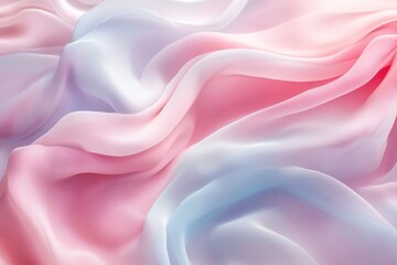 Fototapeta premium Delicate, flowing fabric with soft color gradients.