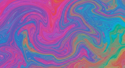 Abstract Swirling Fluid Colors - Vibrant, multicolored abstract background with swirling and flowing patterns. Ideal for designs needing a dynamic and colorful backdrop