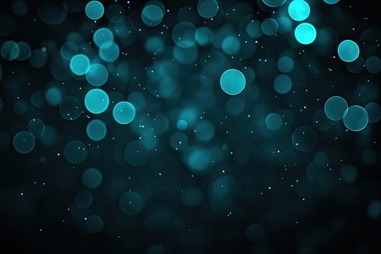 Abstract teal bokeh background