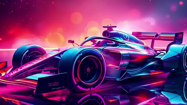 abstract background with a car