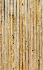 Wooden fence on public park, Rio de Janeiro, Brazil