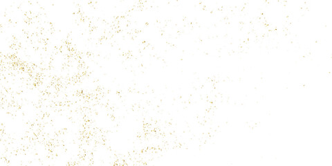 Abstract gold confetti foil splatter glitter on transparent background. Vector confetti for celebration with gold glitter festive background