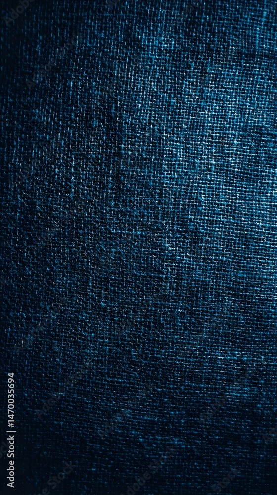 Poster vibrant intricate pattern of intersecting blue and turquoise threads creating a detailed textured fa
