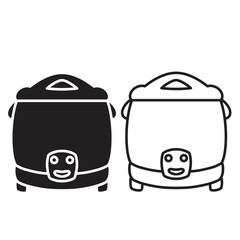 simple rice cooker icon. minimalist vector format. logos, stickers, merchandise, and user interface elements