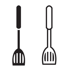 simple spatula icon. minimalist vector format. logos, stickers, merchandise, and user interface elements