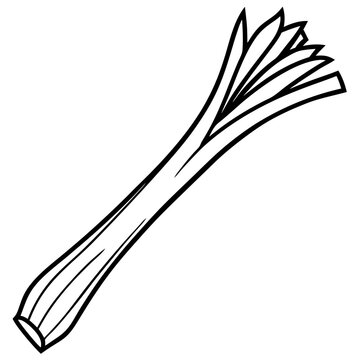 black and white leek drawing clip art preview