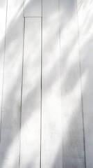 Obraz premium A clean minimalist background featuring a simple abstract pattern created by wooden panels or planks in shades of white and gray