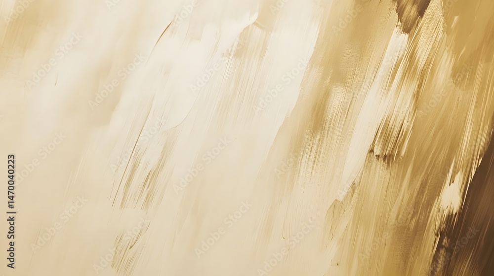 Poster a blurred impressionistic abstract composition featuring dynamic brushstrokes in shades of beige and