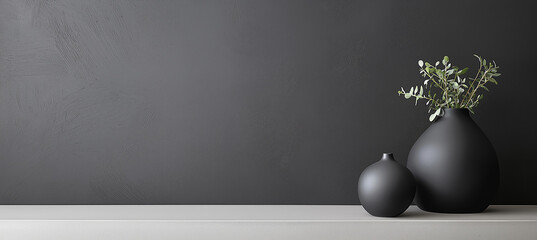 Minimalist black vases home decor vase minimal modern