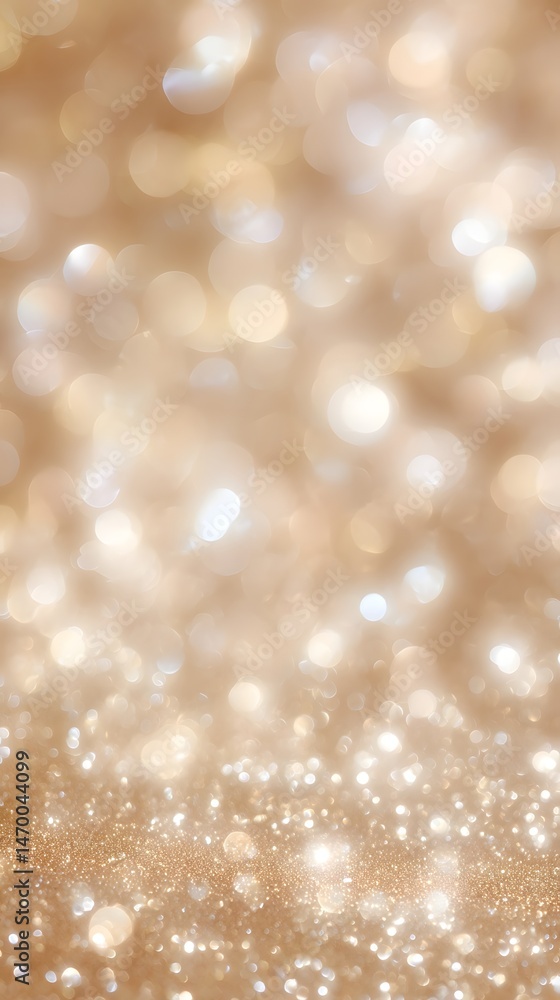 Poster soft shimmering abstract background in rich golden tones with a stunning array of glittering sparkli