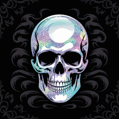 skull, skeleton, halloween, gothic floral pattern, gothic butterfly pattern, death pattern, gothic butterfly, medieval patterns, baroque pattern, gothic damask, skull background, gothic skull, damask,
