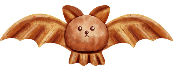 watercolor animal bat