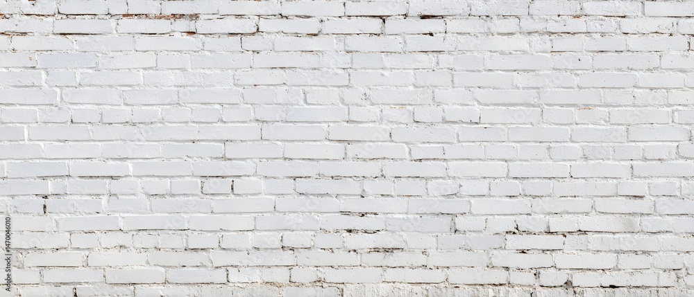 Aufkleber a neutral toned weathered brick wall with a consistent geometric pattern creating a striking archite