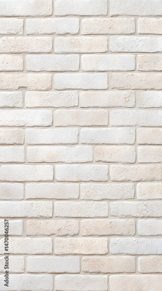 Poster a close up view of a neutral colored brick wall with a simple geometric pattern creating a modern mi