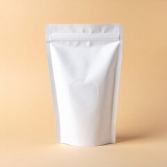 A stylish white bag with its lid open, revealing its interior, set against a vibrant orange background that adds a pop of color and energy.