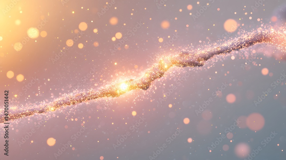 Aufkleber abstract glowing energy web with central pulse node