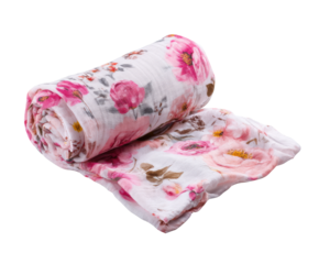 Floral wrap for cozy blankets and baby accessories