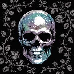 skull, skeleton, halloween, gothic floral pattern, gothic butterfly pattern, death pattern, gothic butterfly, medieval patterns, baroque pattern, gothic damask, skull background, gothic skull, damask,