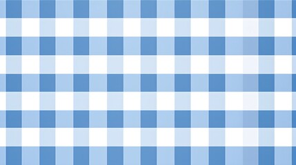 Blue Gingham Cartoon Vector Illustration for Creative Design Projects