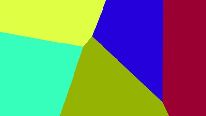 Obraz premium Abstract geometric composition of vibrant, saturated colors forming irregular polygons