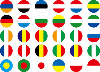 似ている国旗 円形

