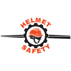 Fototapeta premium Safety helmet inside gear graphic