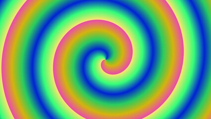 Vibrant rainbow spiral with hypnotic effect (4)