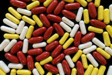 Colorful Array of Dietary Supplements