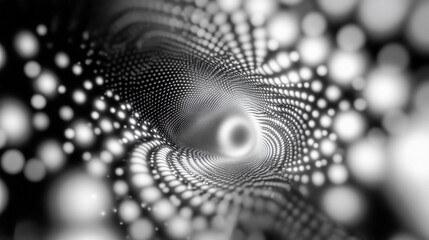 Digital particles forming a vortex pattern