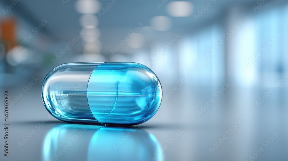 Poster creative concept of business capsule icon representing smart decisions for executives in a modern se