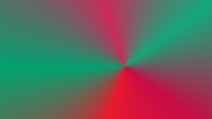 Abstract radial gradient in teal, pink, and red hues